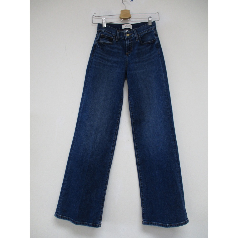 Joe's Jeans Wide Leg Jeans Womens 24 Blue High Rise Dark Wash Relaxed Fit